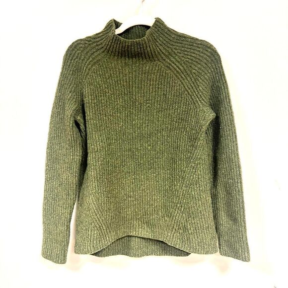 Madewell olive green mock turtleneck sweater Sz Sm - Picture 1 of 4